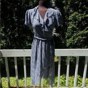 Silk wrap dress by Annie Havlick for Anthropologie